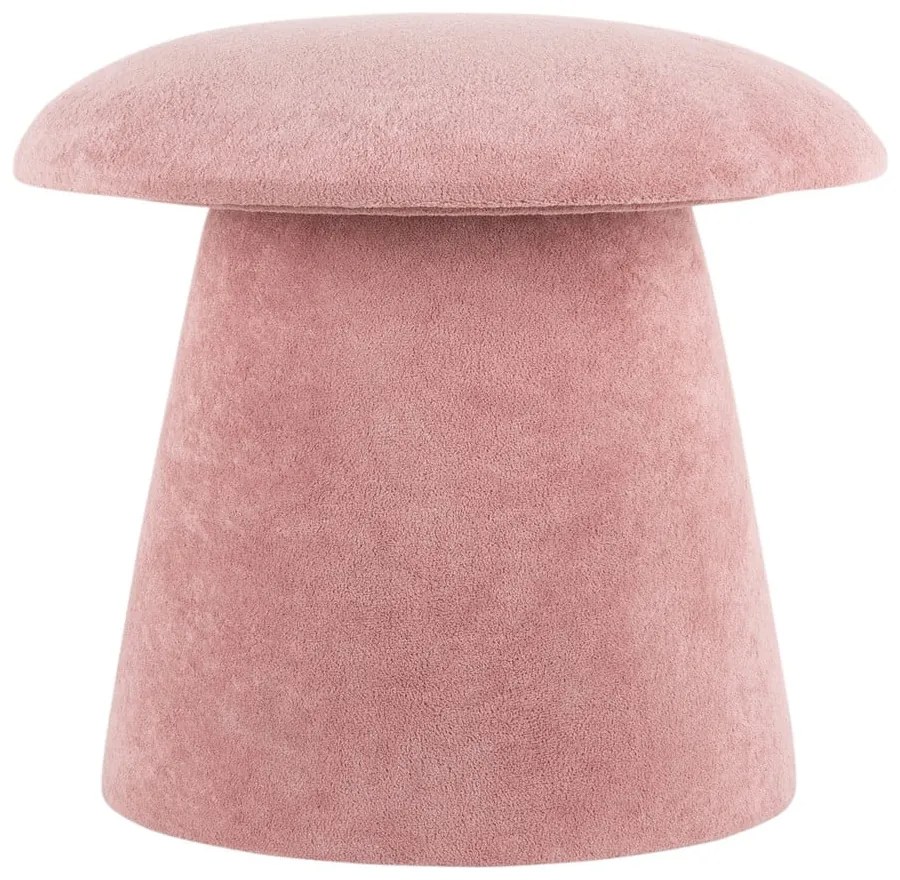Sgabello in velluto rosa chiaro Mushroom - Leitmotiv