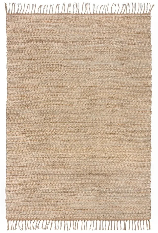 Tappeto di colore naturale in iuta tessuto a mano 60x110 cm Levi – Flair Rugs