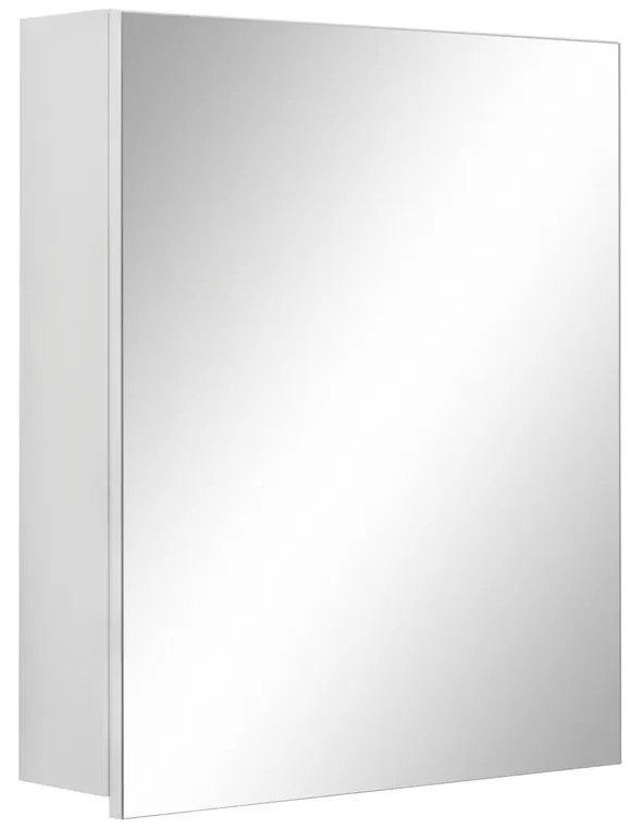 Mobile da bagno a parete bianco con specchio , 60 x 70 cm Wisla - Støraa