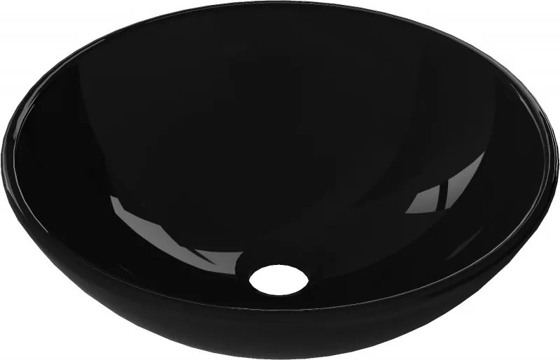 Mexen Mira lavabo da appoggio in vetro 42 x 42 cm, nero - 24124270