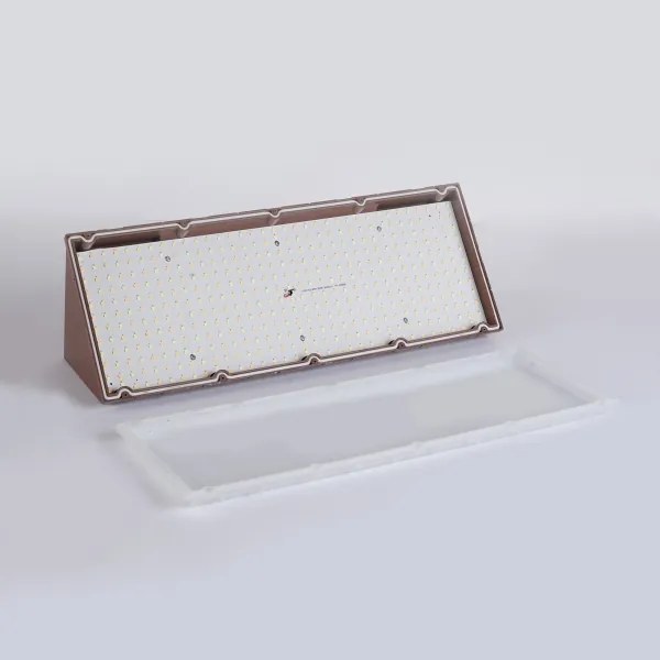 Brilagi - Lampada da parete esterna a LED con sensore TRIANGLE LED/42W/230V marrone IP65