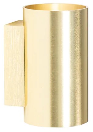 Applique da parete moderna rotonda oro 2 luci - Sandy