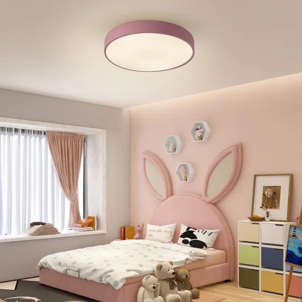 Brilagi - Plafoniera LED dimmerabile POOL LED/60W/230V 3000–6000K 50 cm rosa con telecomando