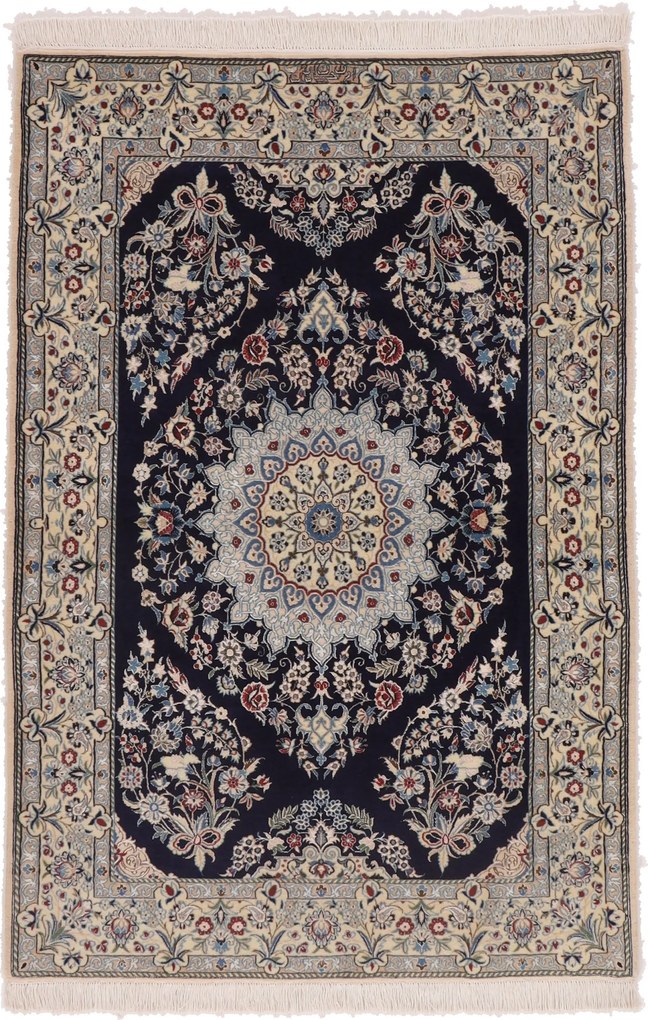 Nain Tappeto 100 x 150 (Iran) Annodato A Mano