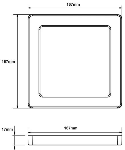 Globo 12380-12W - Plafoniera LED LASSE LED/12W/230V 3000/4000/6500K bianco
