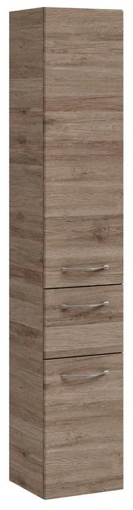 Colonna per mobile bagno Solitaire PELIPAL 1 cassetto 2 ante P 33 x L 30 x H 168 cm rovere terra