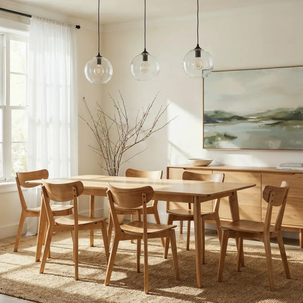 Sedie da pranzo in rovere Roxby - Actona