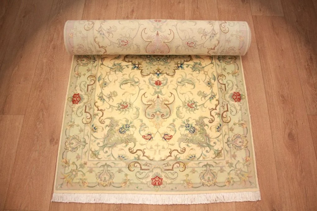 Tabriz Tappeto 90x410 (Iran) Annodato A Mano