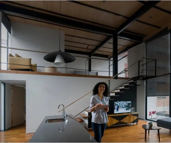 Osram - Lampada a sospensione con cavo DECOR FLYING MUSHROOM 1xE27/25W/230V Ø 50 cm nero