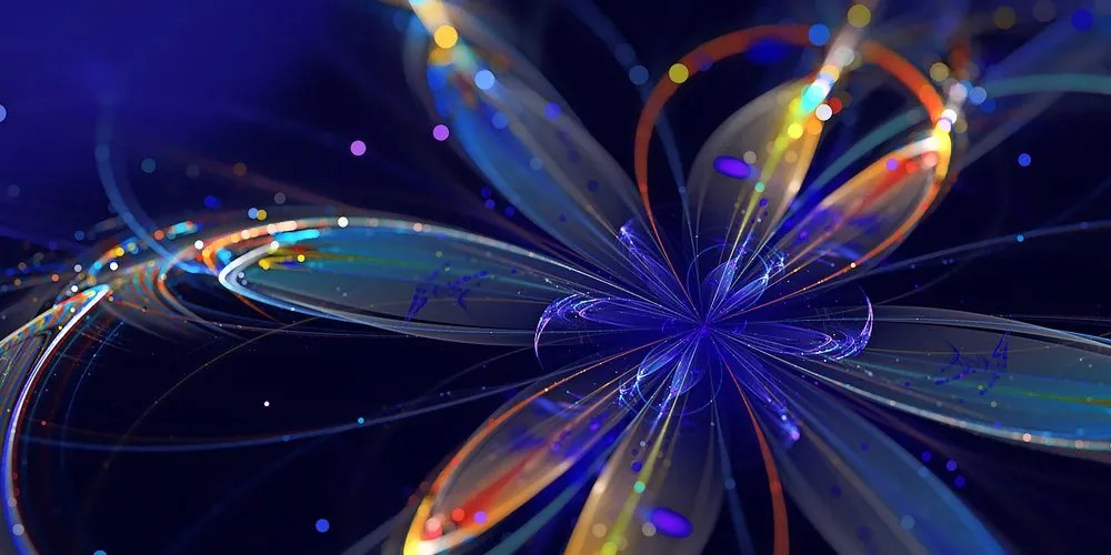 Stampa su tela – Fiore di design virtuale