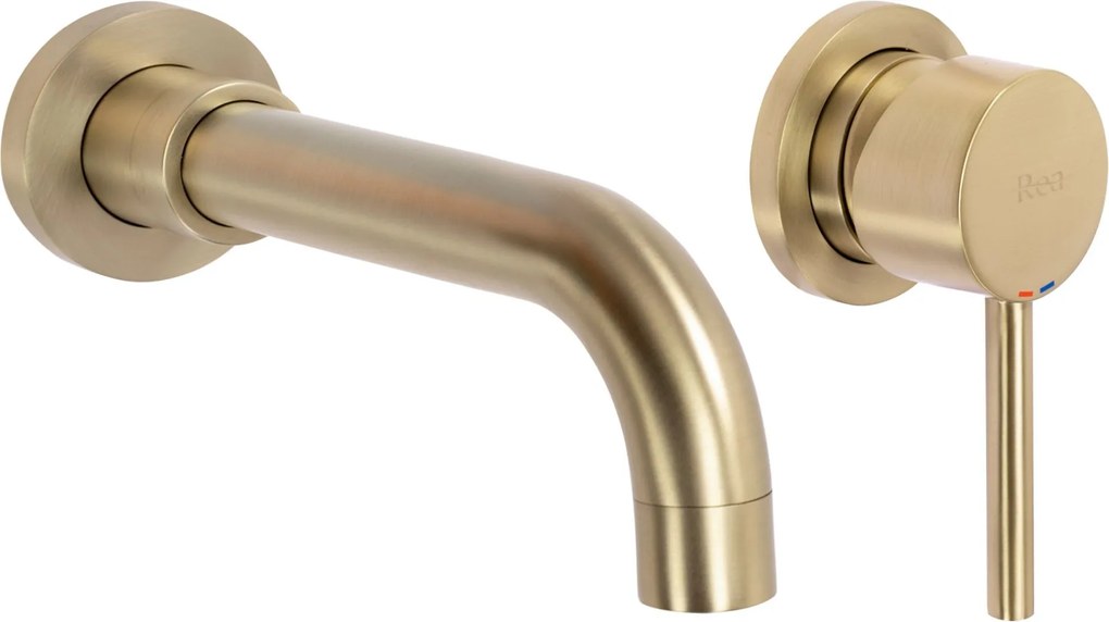 Rubinetto da incasso Rea Lungo LONG Gold Brush + BOX