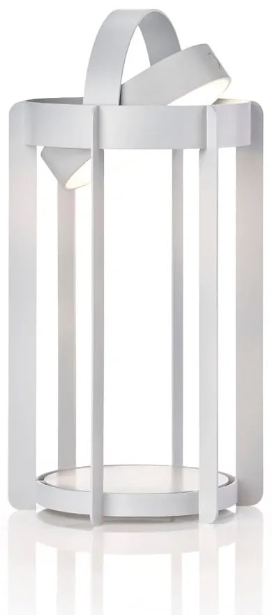 Lanterna LED da esterno grigio chiaro su USB (altezza 30 cm) Firefly - Zone