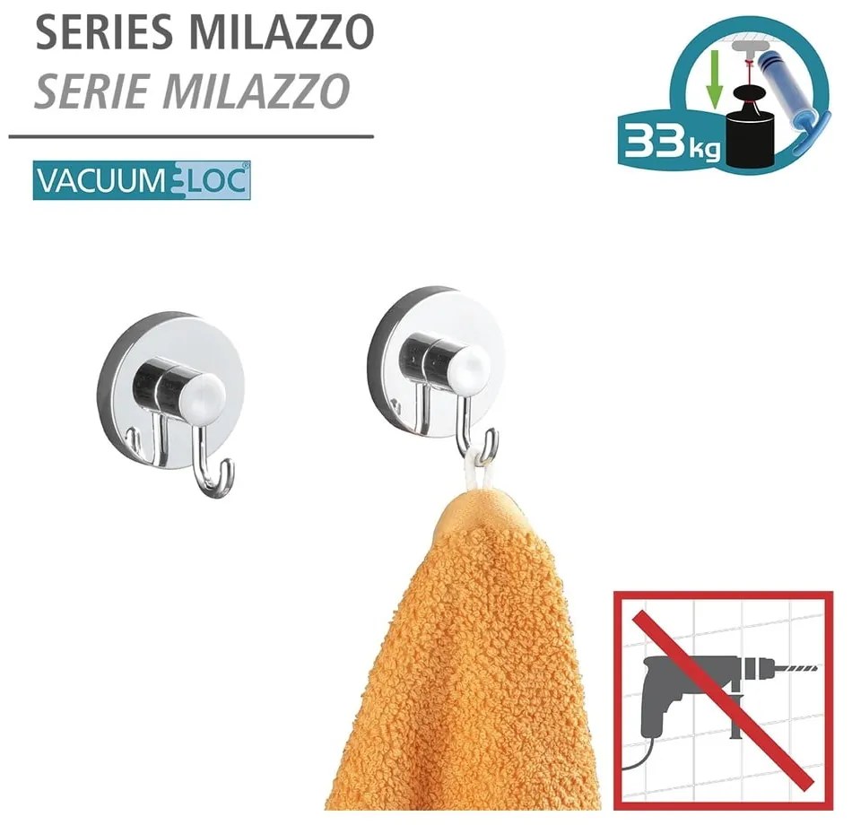 Set di accessori da bagno autoportanti grigio Milazzo - Wenko