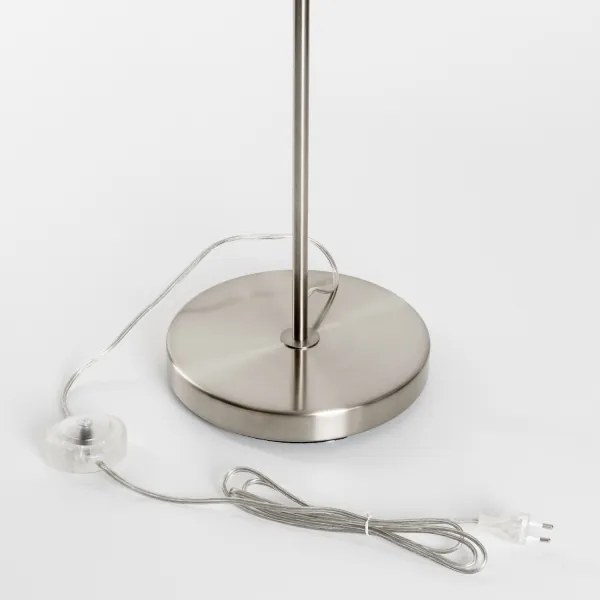 Brilagi - Lampada da terra LED CERIA 1xE27/40W/230V Ø 30 cm grigio/cromo opaco