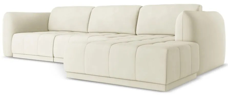 Divano angolare bianco (con penisola a destra) Hoku – Makamii