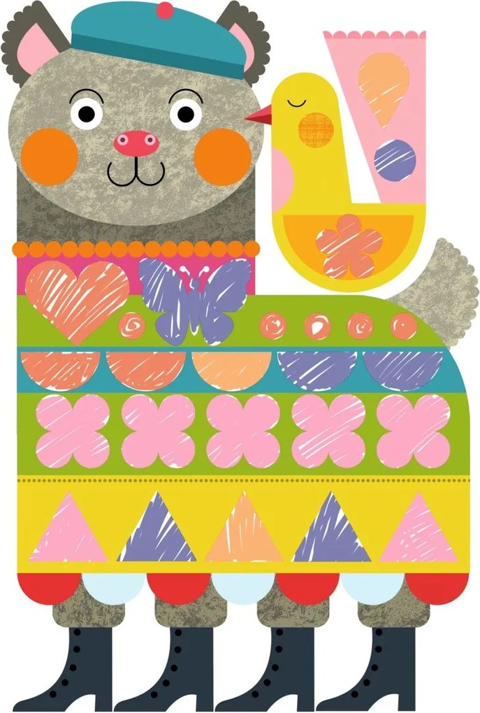 Gioco d'arte - Animali da colorare secondo il modello