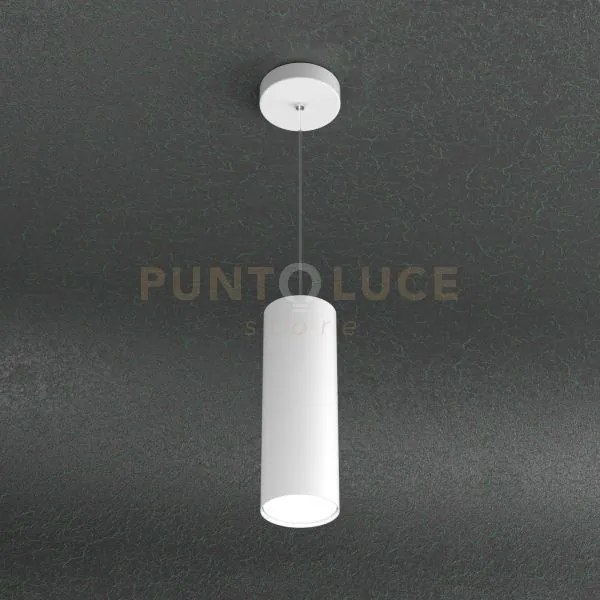 Cloud sospensione tubo h.25 1 luce bianco 1128-s25-bi