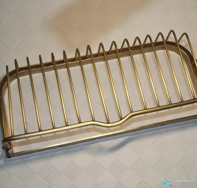 Mensola da bagno EYN AQP1512 a parete, in più finiture tra cui ottone anticato e grigio