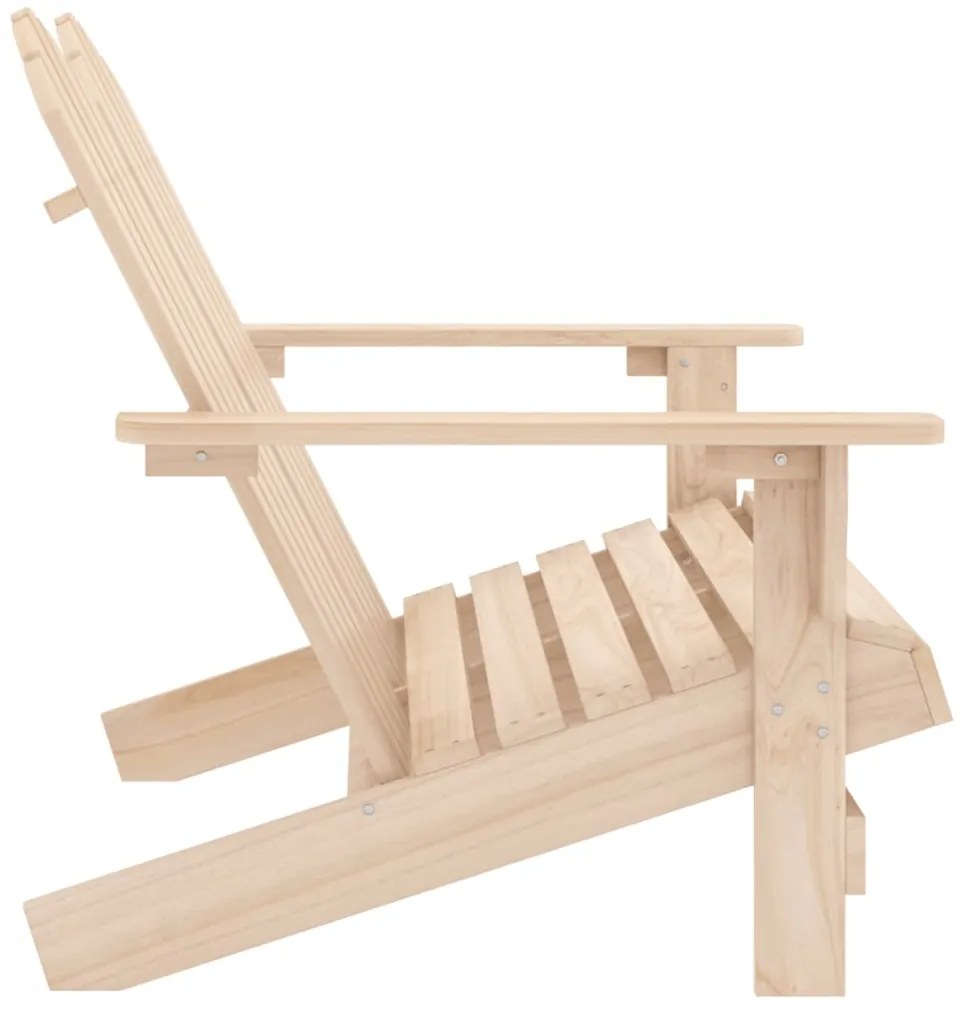 Sedia da Giardino Adirondack 2 Posti in Legno Massello di Abete