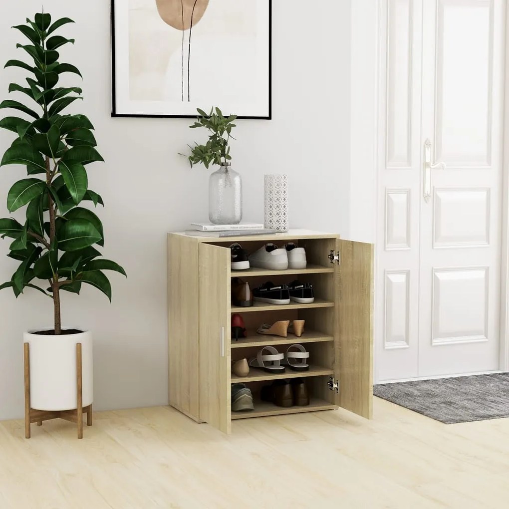 Scarpiera Rovere Sonoma 60x35x70 Cm İn Truciolato /