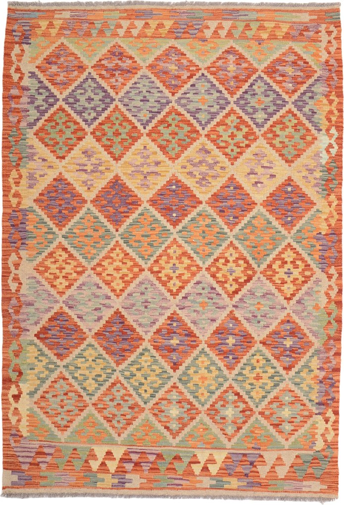 Kilim Tappeto orientale 190 x 130 (Pakistan) Annodato A Mano