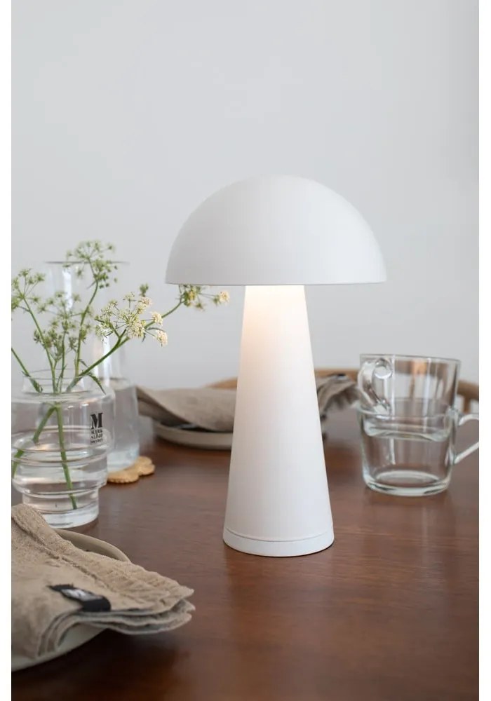 Lampada da tavolo a LED bianca (altezza 26,5 cm) Fungi - Markslöjd