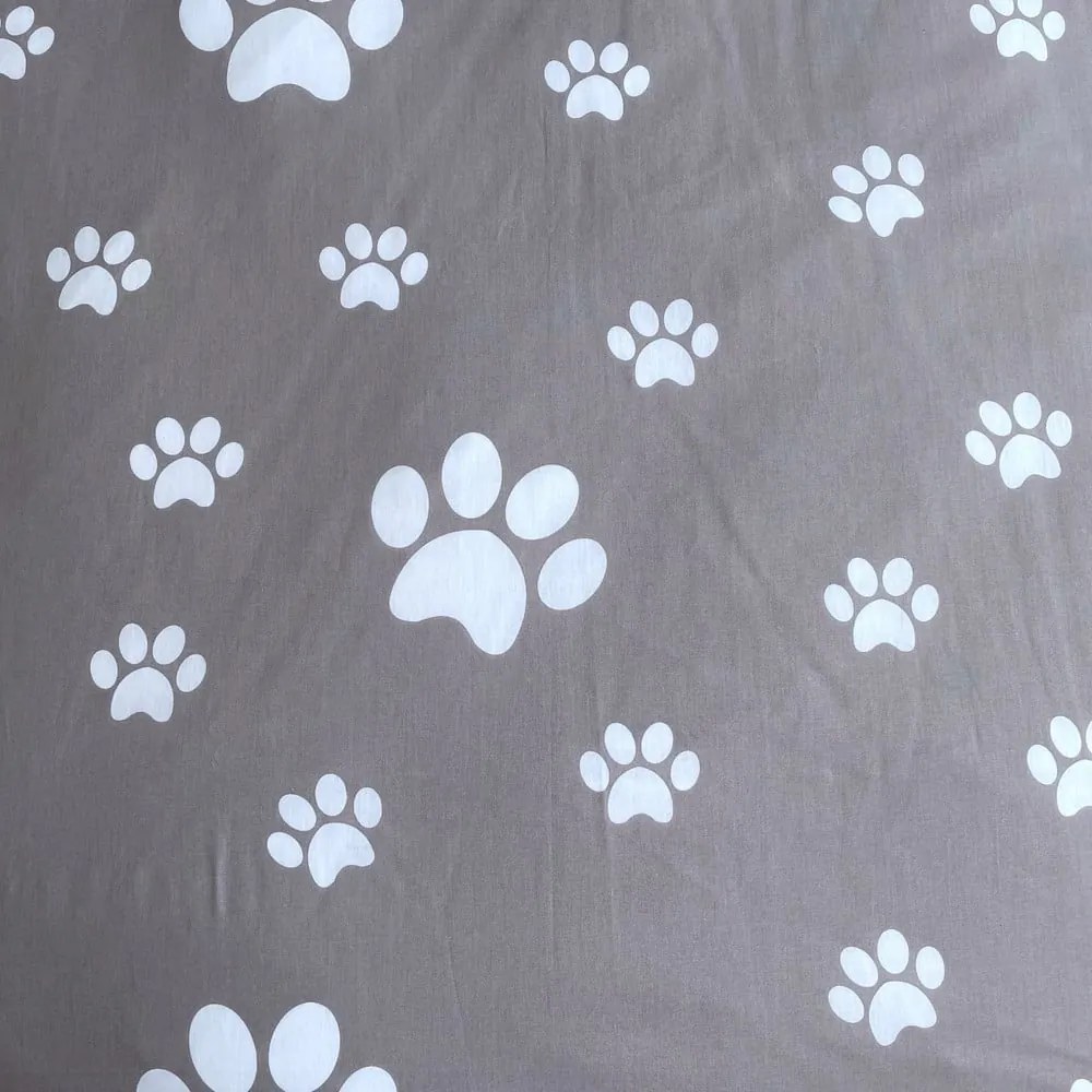 Set copripiumino e federa da bambini bianco/grigio in cotone per letto singolo 140x200 cm Kitten "Grey" – Jerry Fabrics