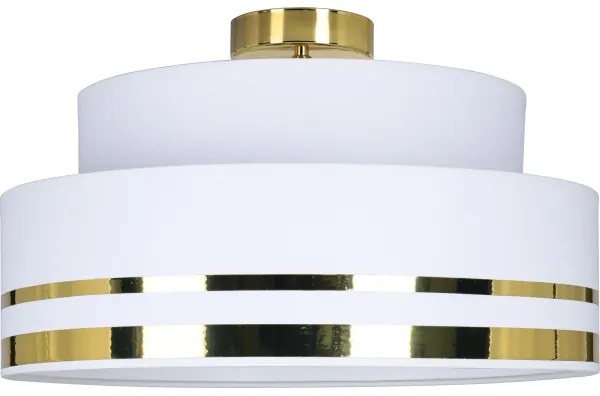 Plafoniera TAMI 1xE27/60W/230V diametro 40 cm bianco/oro