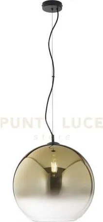Lampadario a sospensione marte oro in vetro 1 luce attacco e27 40x1...