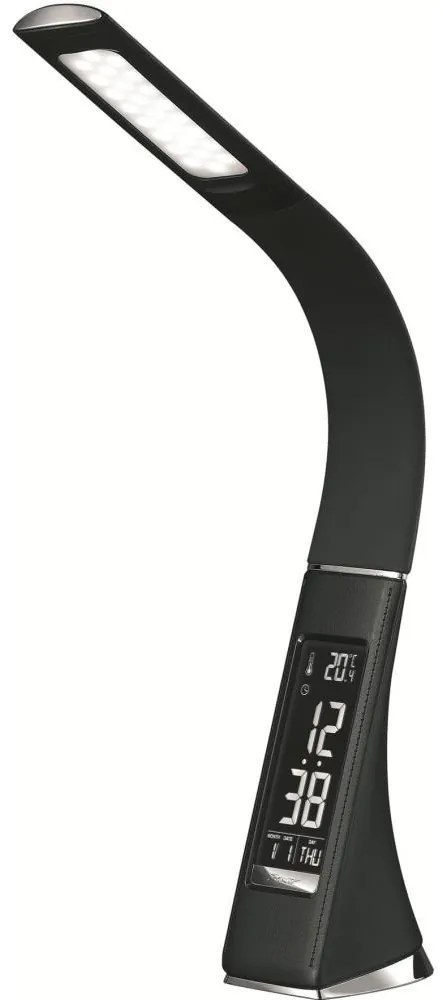 Lampada da tavolo dimmerabile a LED con display LED/7W/5V, nera