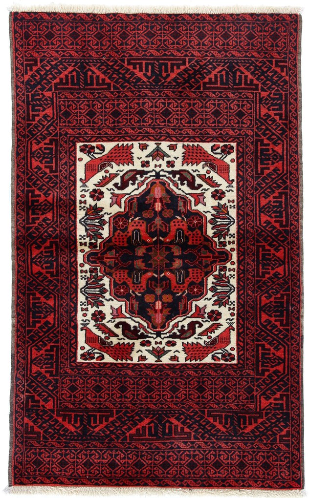 Beluch Tappeto 90 x 140 (Iran) Annodato A Mano