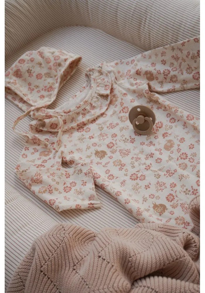 Coperta per bambini beige in cotone organico lavorata a maglia 80x100 cm Almond – Cam Cam Copenhagen