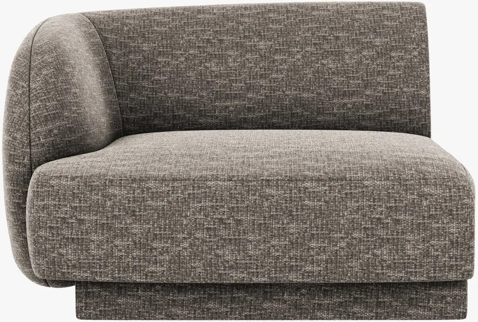 Modulo terminale Miley con bracciolo in tessuto – L90 cm