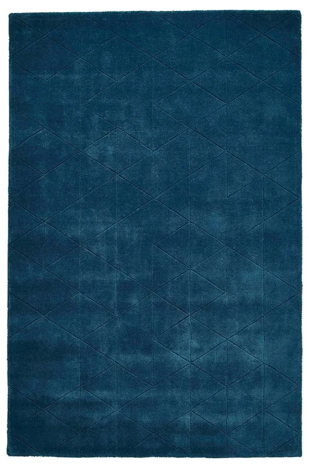 Tappeto di lana blu , 150 x 230 cm Kasbah - Think Rugs