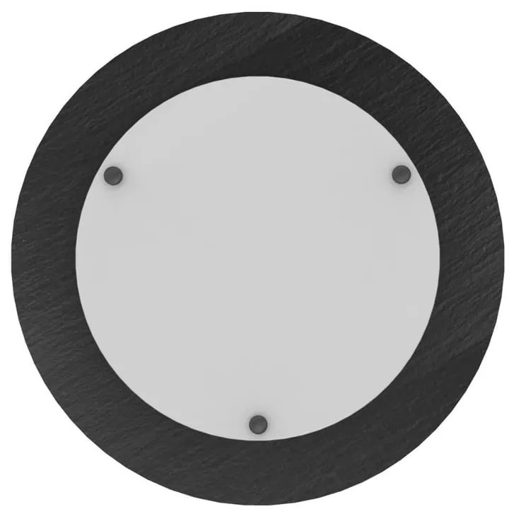 Plafoniera LED Ardesia, 18W Ø 45 cm argento IP20 bianco naturale, 2794 lumen LUMICOM
