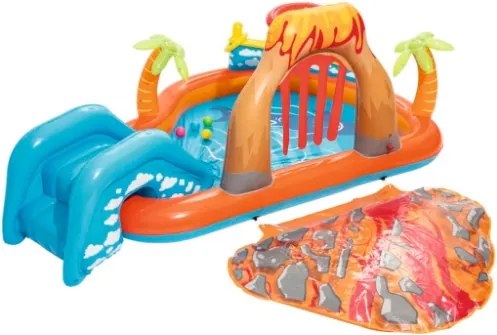 Bestway Centro Gioco Scivolo d'Acqua Laguna di Lava 53069