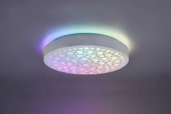 Chizu plafoniera led 22w 2500lm, 2700 - 6000k rotonda bianca effett...