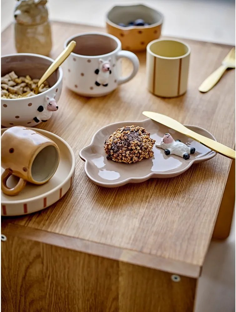 Tazza per bambini per cacao bianca in ceramica 370 ml Dolly – Bloomingville Mini