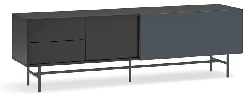 Tavolo TV nero-antracite 180x56 cm Nube - Teulat