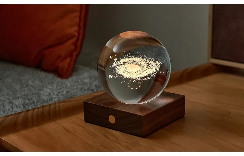 Decorazione luminosa marrone scuro con ricarica USB Amber – Gingko