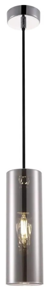 Maytoni P011PL-01CH - Lampadario a sospensione con filo GIOIA 1xE14/40W/230V nero