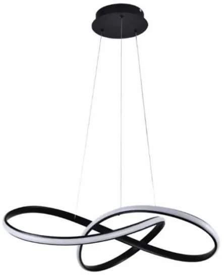 Brilagi - Lampadario a sospensione con filo LED dimmerabile COSMOWAVE LED/70W/230V nero + +TC