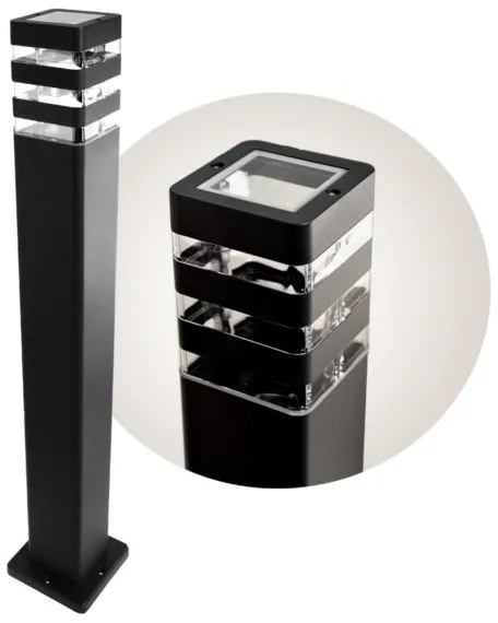 Lampada da esterno SANTA 1xE27/60W/230V IP54 79,5 cm nero