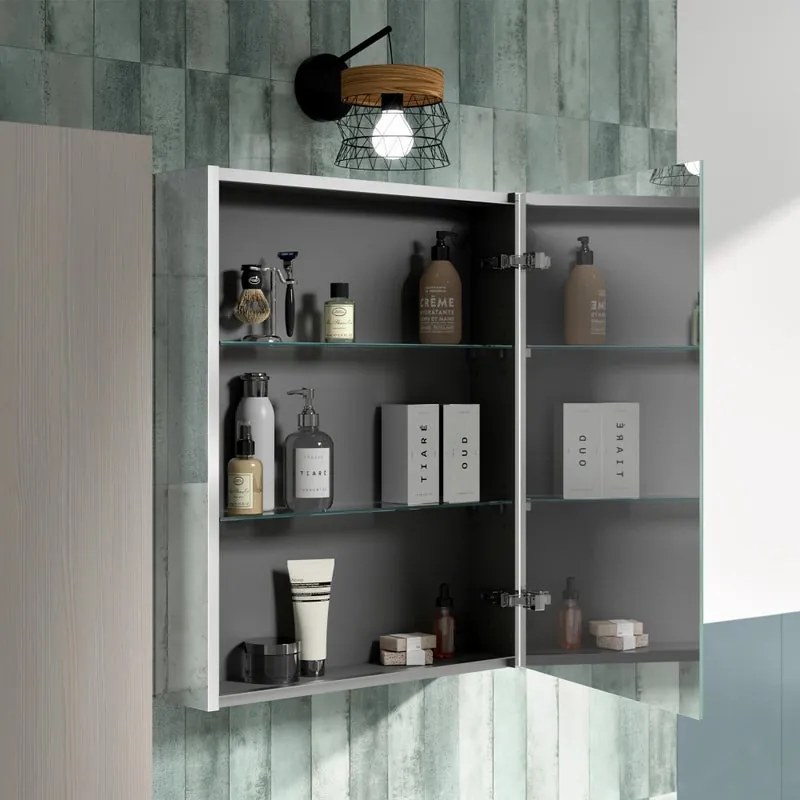 Colonna per mobile bagno Jnka SENSEA 1 anta P 32 x L 30 x H 180 cm legno larice bianco truciolare