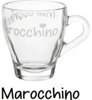 Tazzina in vetro 125 ml scritta Marocchino