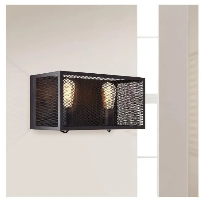 Brilliant - Applique MAZE 2xE27/40W/230V nero