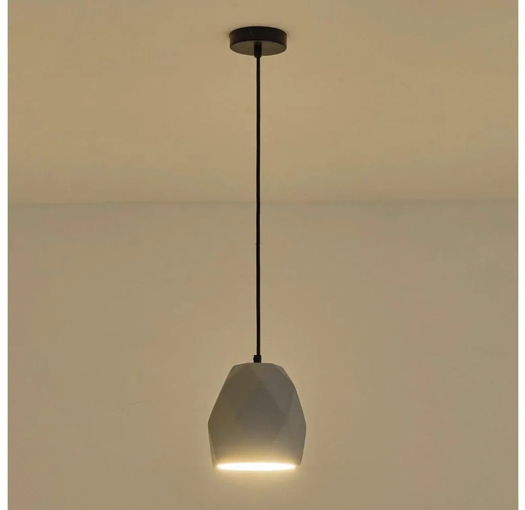 Lampadario a sospensione con filo 1xE27/40W/230V grigio