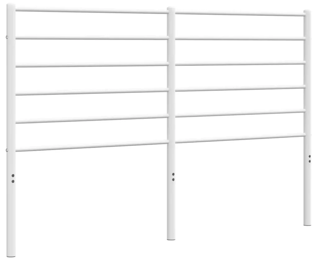 Testiera in metallo bianco 140 cm