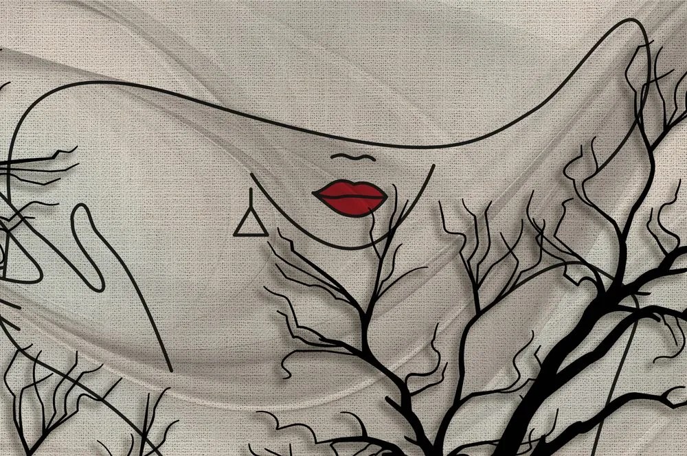 Carta da parati – Forza astratta della donna