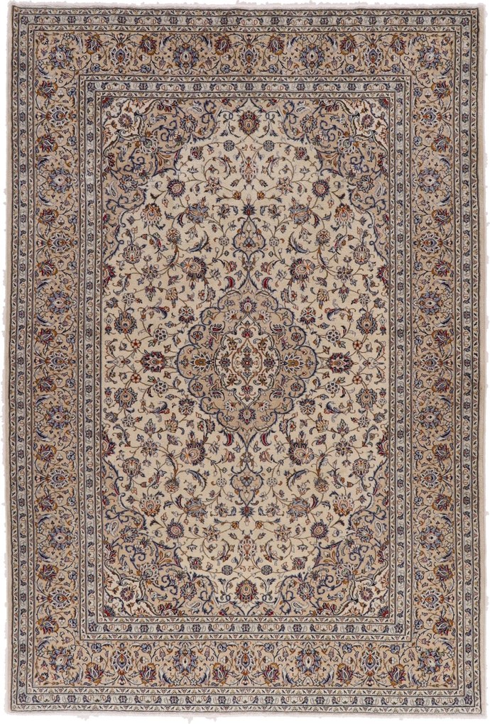 Kashan Tappeto 300 x 200 (Iran) Annodato A Mano